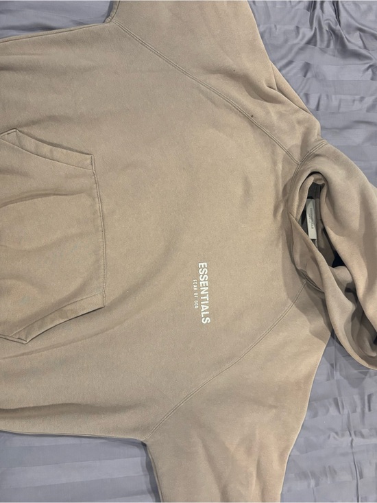 Essentials Other - Essentials Beige/Taupe Logo Hoodie
